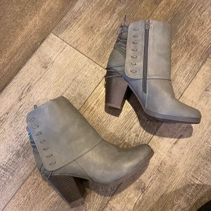 Grey booties